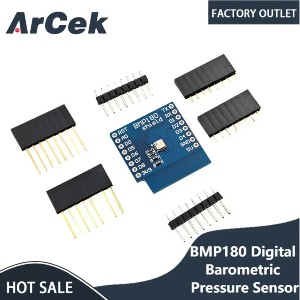 

BMP180 Digital Barometric Pressure Sensor Board Digital Barometric Pressure Sensor Module for D1 MINI