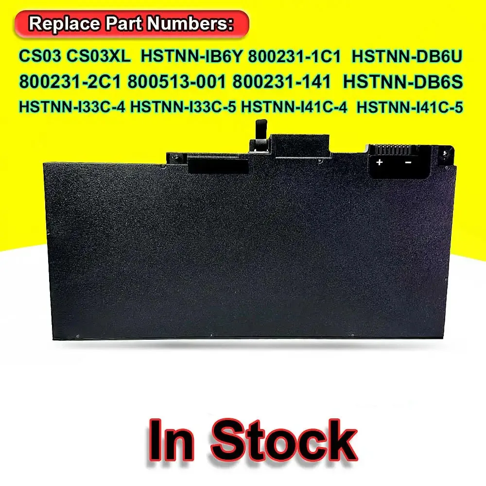 Imagem -02 - Bateria Recarregável do Portátil para hp Elitebook Cs03xl 745 755 840 850 15u g3 g4 Série Hstnn-ib6y 11.1v 43wh 3900mah em Estoque