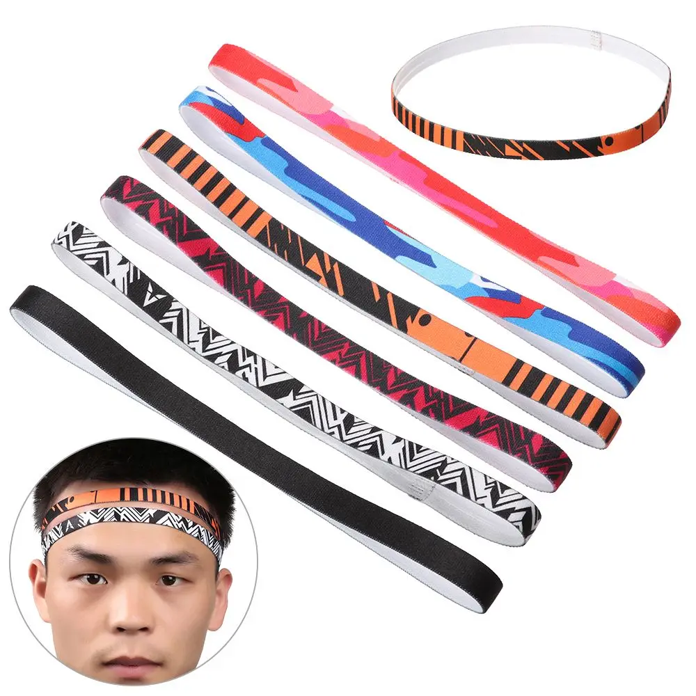 Unisex Anti-Slip Gym Elastische Stretch Sport Haarband Yoga Zweetband Fitness Hoofdband Hardloophoofddeksels