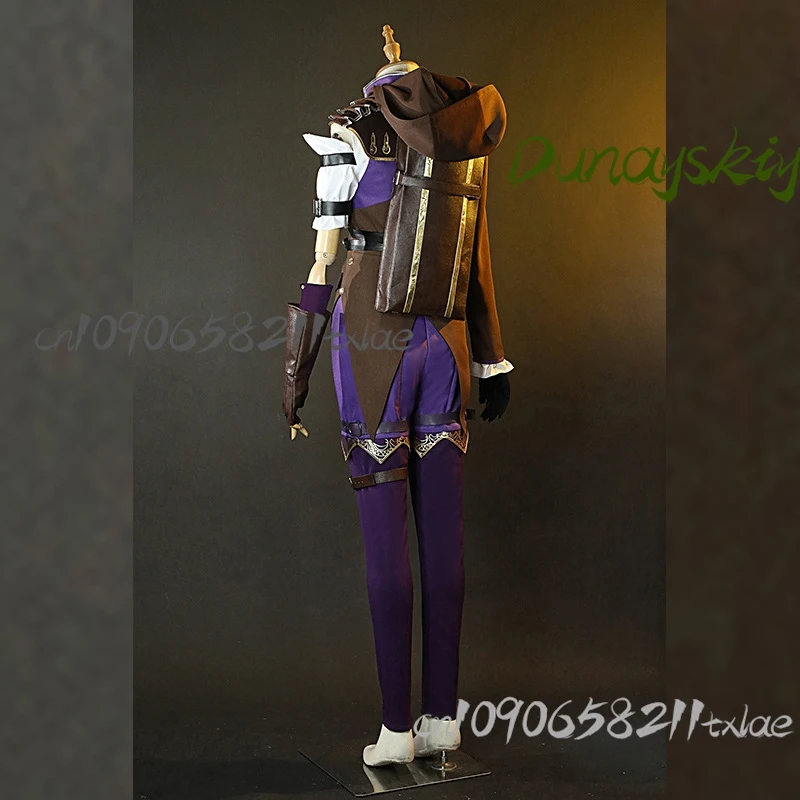 Juego LOL Caitlyn Kiramman Sheriff of Piltover disfraz de Cosplay pequeño pastel abrigo uniforme peluca mujer Sexy traje de Carnaval personalizado