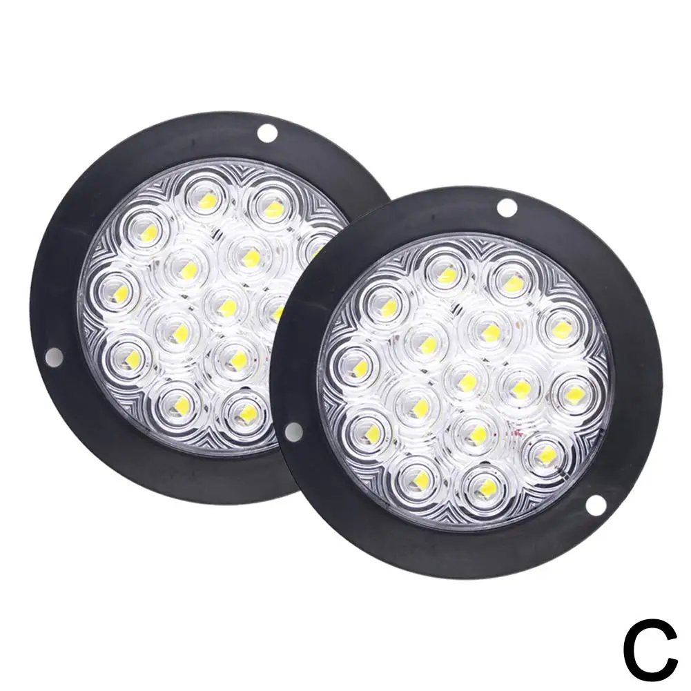 24v Car Truck Trailer Round Rear Tail Lights Turn Singal Light Brake Stop Side Marker Warning Lights For Truck Atv Traile 1 I5c9 image 5