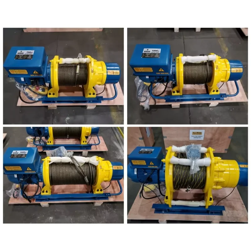 ALLMAN AMW 500kg 1、  2 、  3、  5 、  10 Ton  China Factory Direct Sales Long Wire Rope High Speed Electric Winch Hoist