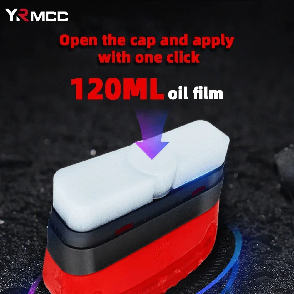 

120ml Car Glass Cleaner Automotive Glass Polishing Agent Sponge Cleaning Brush for Car Windshield Cleaner Oil Film Remover Tools