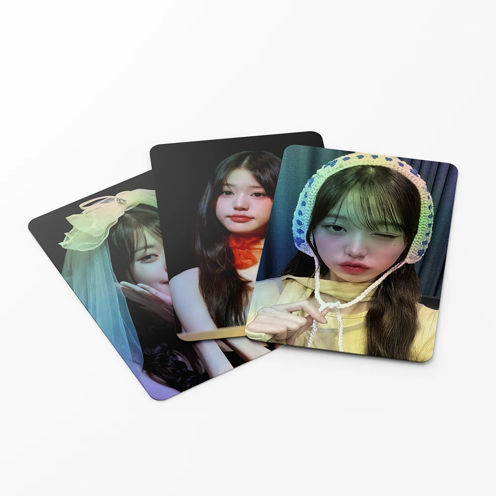 55Pcs/Set KPOP Wonyoung Laser Boxed Birthday Lomo Cards Fashion Ins Dance Stage Selfie Photocards Postcards Fans Collection Gift