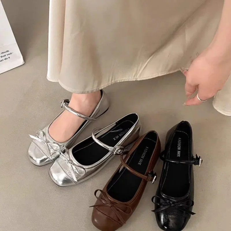 

New Retro Flat Women's Single Shoes Mary Jane Shoes for Women Soft and Comfortable Ballet Shoes Women Zapatos De Mujer