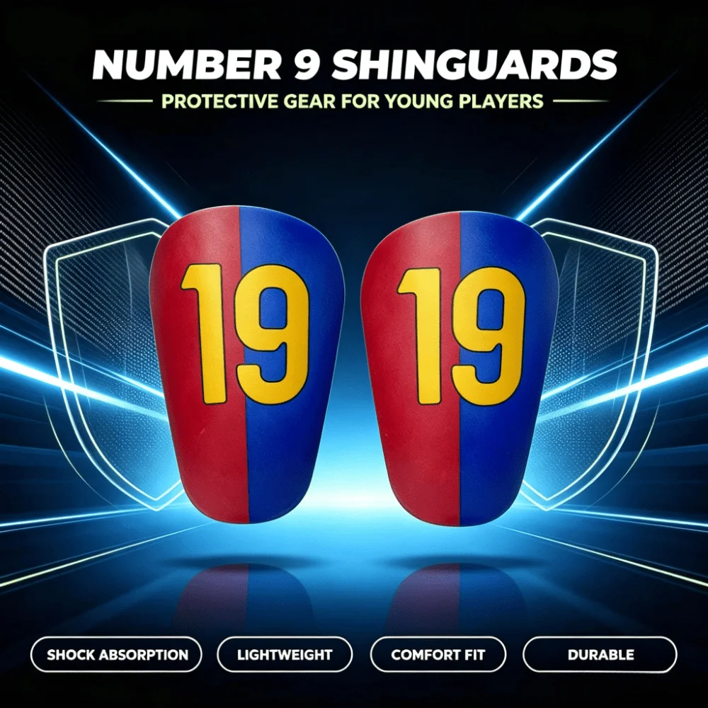 1 Pair Lightweight Professional Soccer Shin Guards Impact Reduction Buffer Protective Equipment for Training