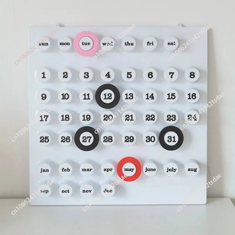 Retro Medieval Perpetual Calendar Ornament, Creative Date Wall Hanging Decoration for Household Indoor Decor