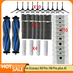 Ecovacs X8 Pro Omni Accessories Parts Main Roller Side Brush Hepa Filter Roller Mop Cloth Dust Bag
