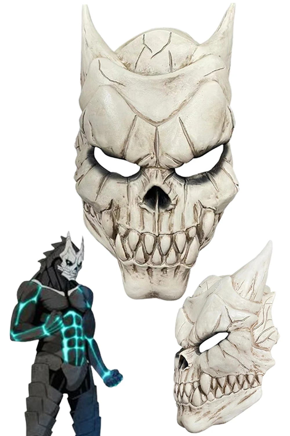 Kafka Hibino Latex Cosplay Accessories Anime Kaiju Cosplay No.8 Halloween Party Masquerade Fantasia Disguise Costume Props