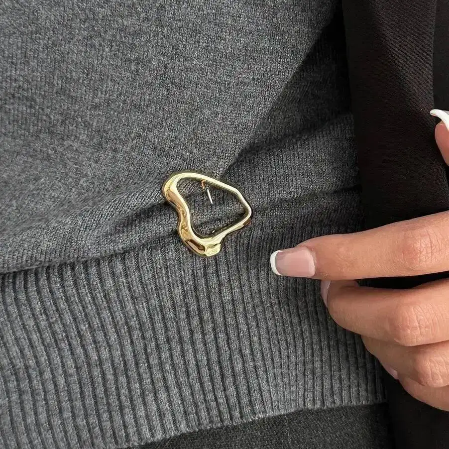 IngeSight.Z خمر بساطتها المرأة بروش جديد فريد غير النظامية هندسية بروش معدني دعوى الديكور دبوس ملحق هدية #2