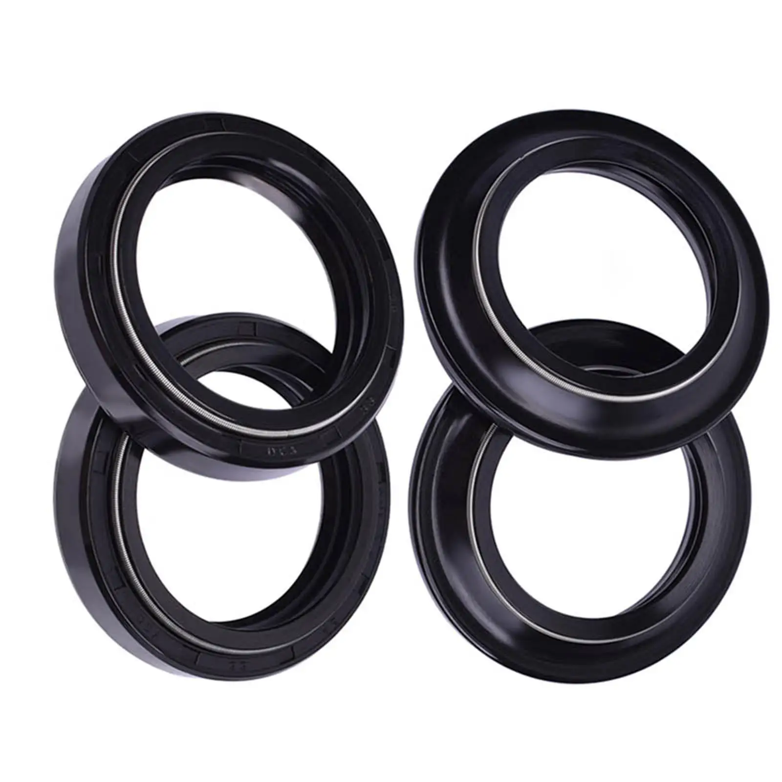 

Motorcycle Front Fork Damper Oil Seal Dust Proof Spare Parts Double Sided Spring for Yamaha Honda Suzuki