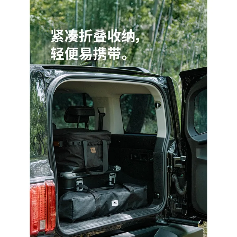 Egg roll table outdoor camping folding table camping portable picnic picnic table and chair equipment full set