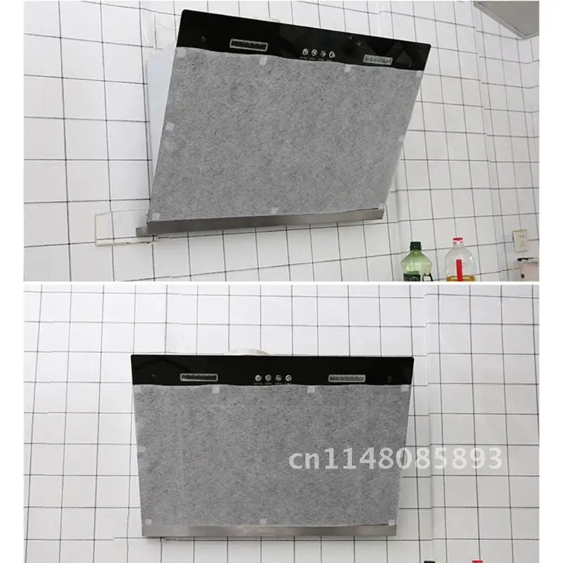 X7XD Kitchen Range Hood Grease Filter Paper Replacement Anti-oil Fumes Sticker Non-woven Oil-proof Filter Absorbing Paper