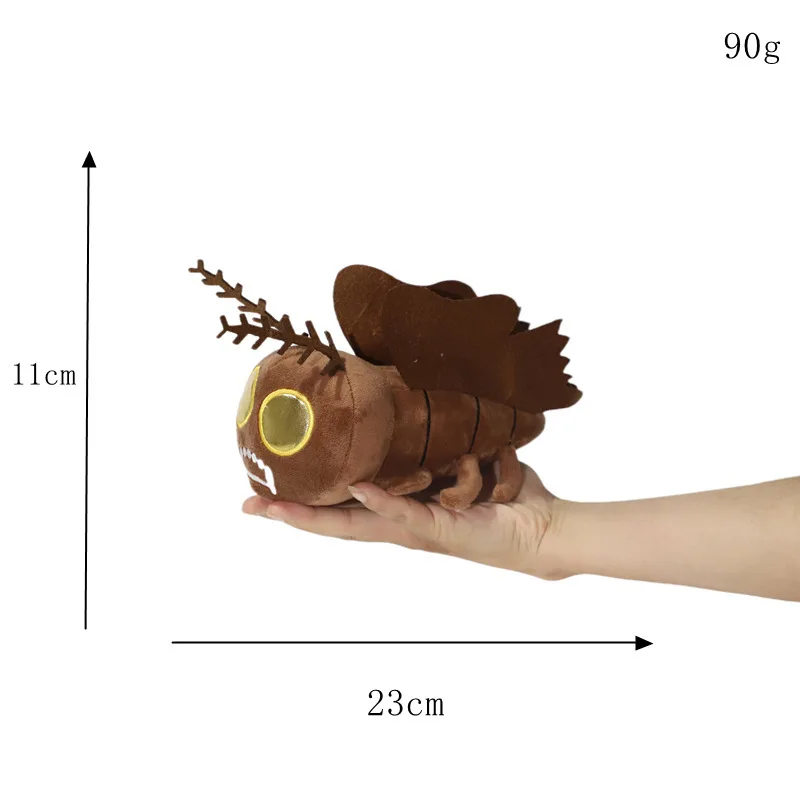 لعبة رعب العثة القطيفة، دمية محشوة على طراز لعبة مدخل الفندق المخيف، شخصية ناعمة 2 هدية قابلة للجمع على شكل وحش