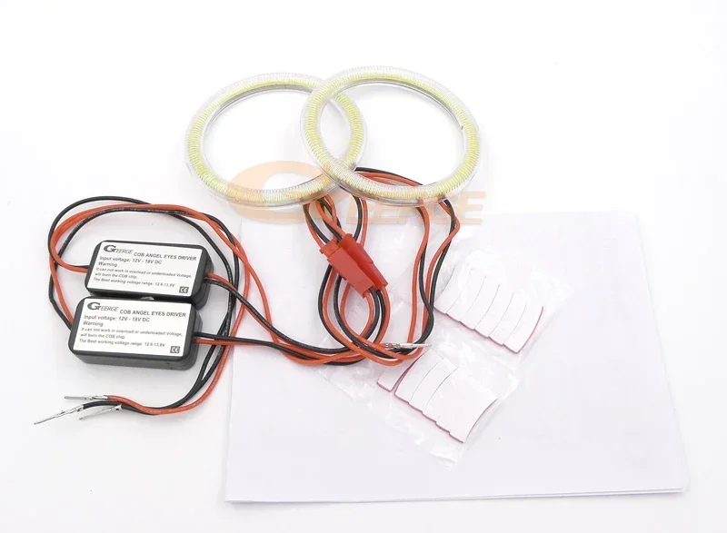 For Opel GT Roadster Cabriolet GM Daewoo G2X 2007 - 2010 DRL Modify Light Bulbs Ultra Bright COB Led Angel Eyes Kit Halo Rings