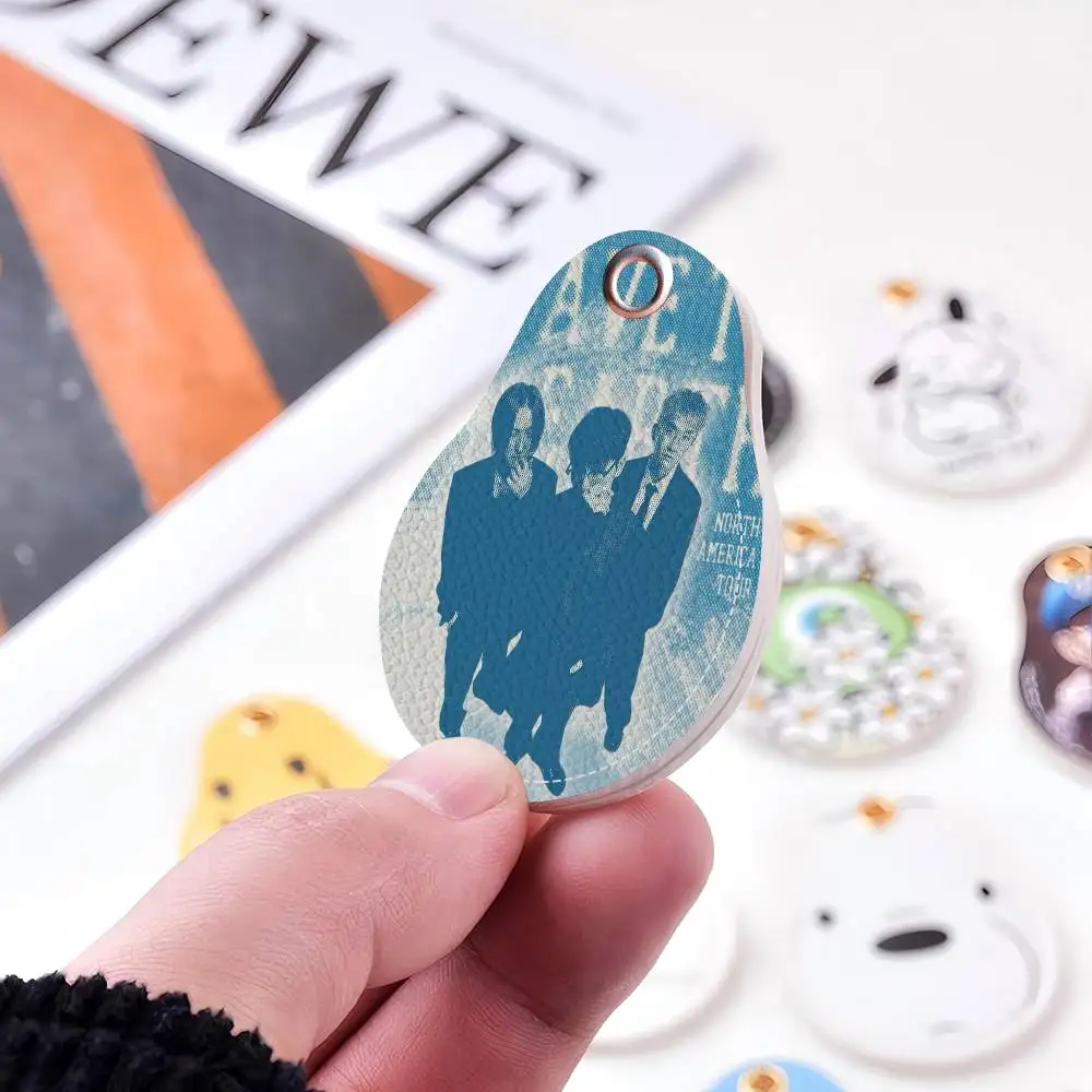 W-Wave إلى الأرض تدفق الصيف حامل مفتاح جديد بولي Leather الجلود مفتاح الحقيبة ضئيلة مدبرة المنزل مفتاح مدخل الحرس بطاقة حامي حامل #5