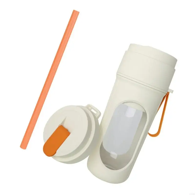 U0DE USB充電式スムージーメーカージューサーカップ450ml揺れのためのポータブルブレンダー