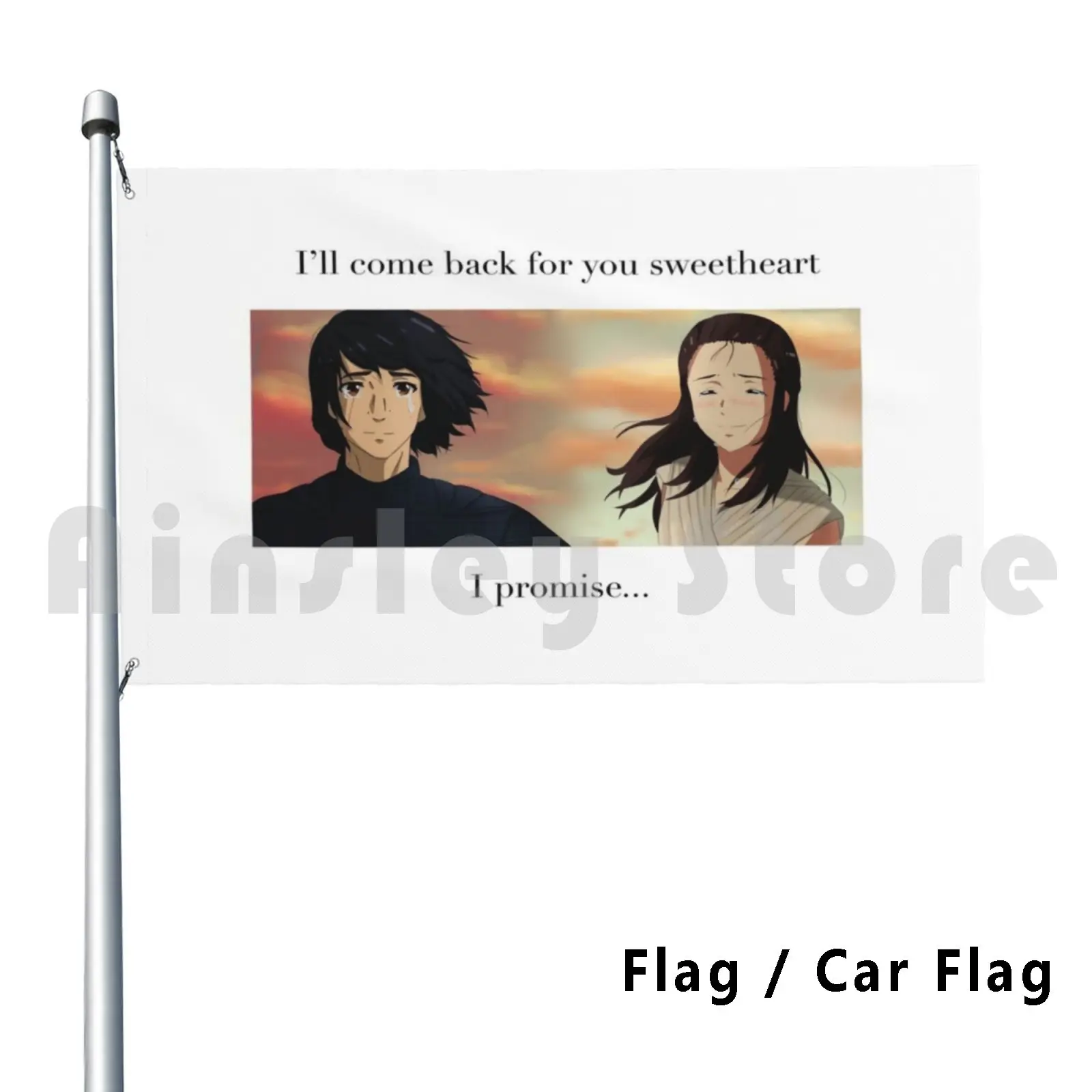 Flag Car Flag Reylo Hea ( Inspired By Your Name ) 2533 Reylo Your Name