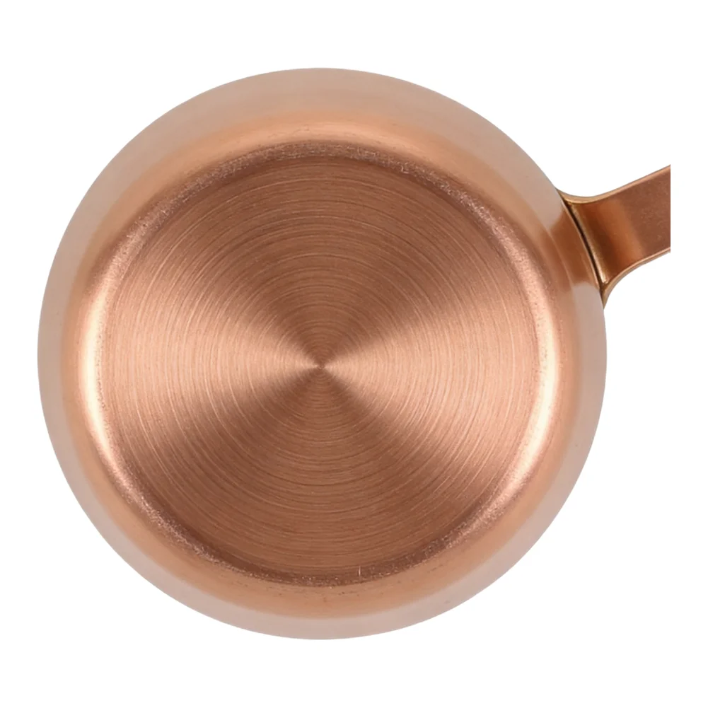 Small Sauce Pan 100ML Stainless Steel with Hanging Hole Smooth Edge and Long Handle for Cooking Milk Coffee Sauces and More