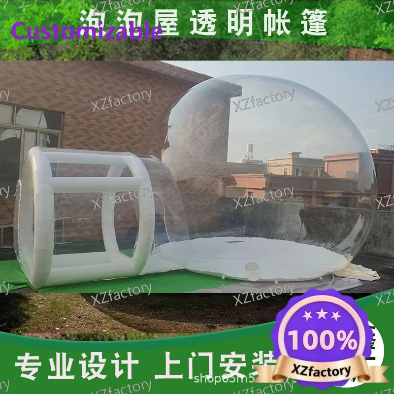 Factory Direct 2026 Top Rated Internet celebrity Inflatable Transparent Bubble House Starry Sky Tent Room