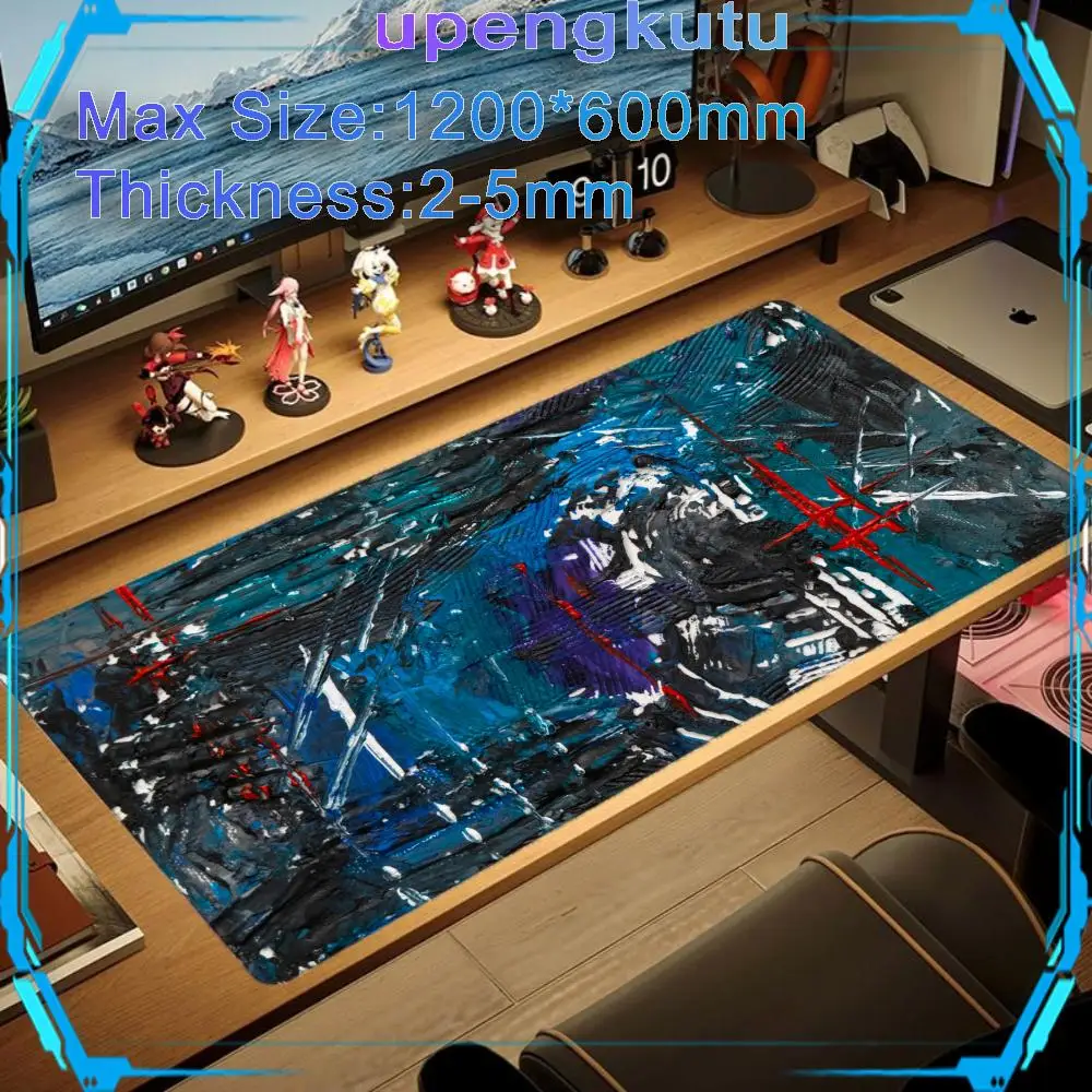 Table rubber anti-slip Pad Ink_Abstract_Painting  Gaming mouse pads Gaming Mousepad Rubber Otaku Cartoon Company table mat