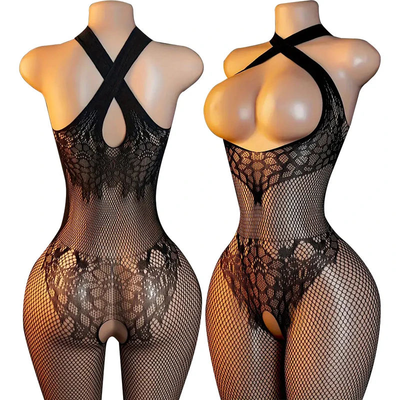 Sex Lace Open Bra Teddies Bodysuit Erotic Crotchless Lingerie Women Mesh See Through Bodystockings Porn Underwear Sexy Bodysuits