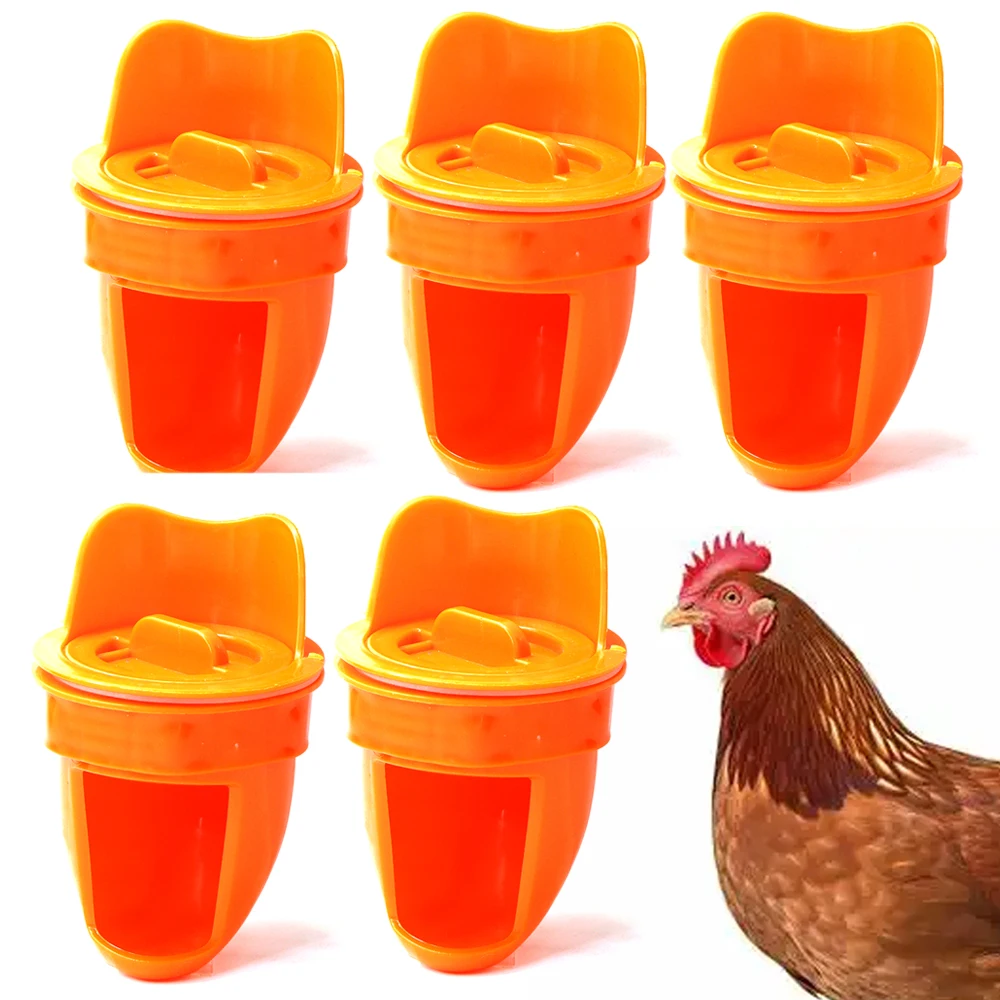 Automatic Gravity Chicken Feeder DIY Rainproof Poultry Feeder Port Reduce Spillage Food Farm Duck Pigeon Food Controller Tools