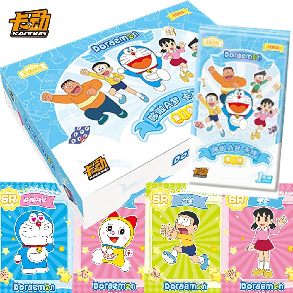 Doraemon Rare Cards Collection Daily Funny Anime Nobi Nobita Machine Cat Happy Partner Friendship Cards Toys Kids Hobbies Gifts