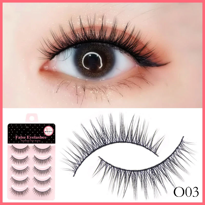 5 pairs Crossover lashes Long short false eyelashes eye lash fake eyelash extension Bushy set wispy makeup supplies beauty tools