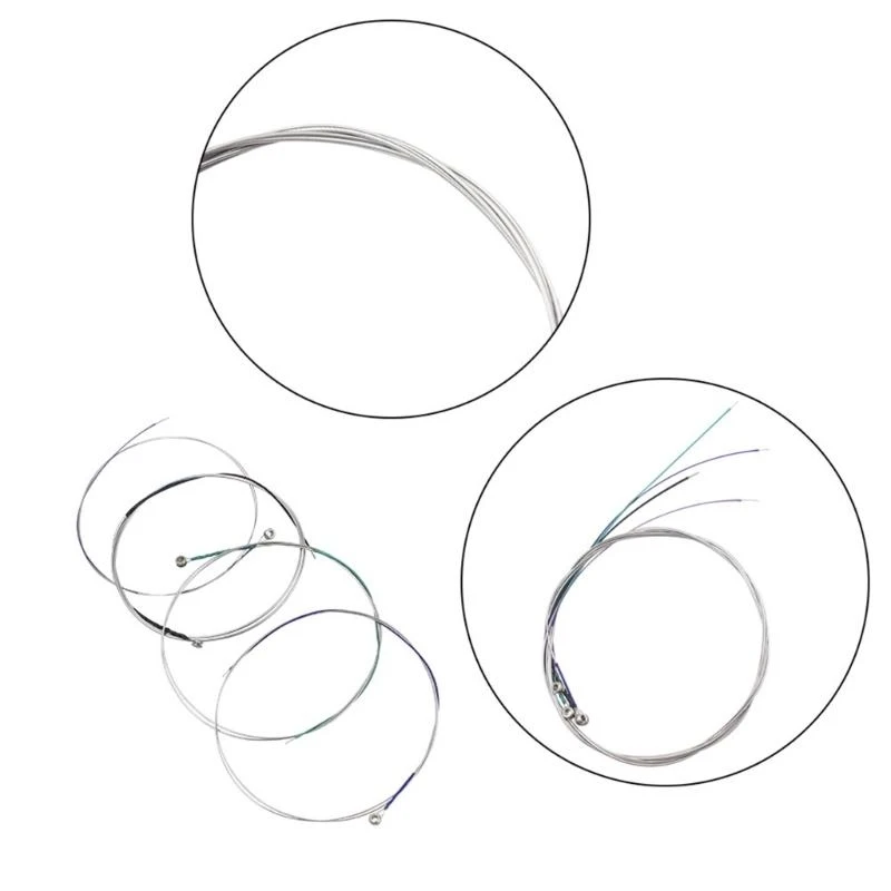 Viola Strings Replacement Full Sets with Steel Nickel Plated Ball End Nickel Chromium Wound Musical Instrument Part