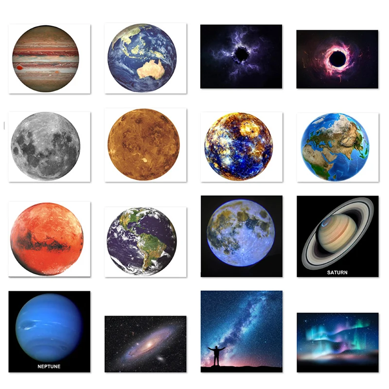 Creative Background Atmosphere Night Light Earth Projector Photography Lamp For Birthday Gift Aurora Moon Galaxy Projection Lamp