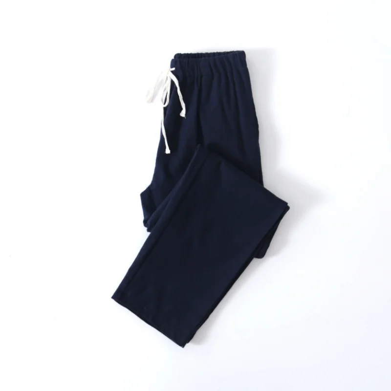Spring Autumn Men 100% Cotton Velvet Pajama Pants Couples Pyjama Trousers Sleepwear Bottoms Loungewear Pants Pijamas Home Pants