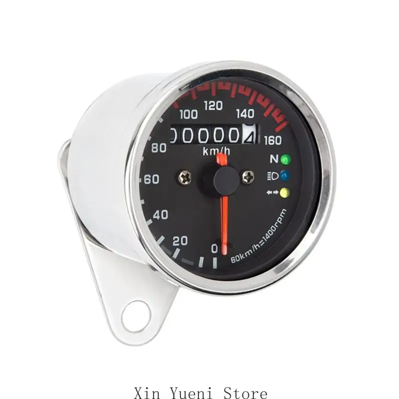 

Universal Motorcycle Backlit Odometer Gauge Retro Modern Motorcycle Speed Monitor Motorcycle Accessories for Bikes