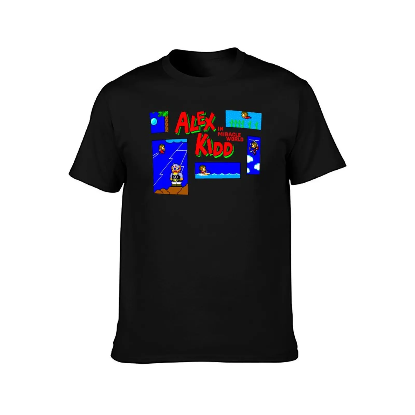 Alex Kidd in Miracle World - Title Screen T-Shirt Sun Block Outdoor T-Shirt