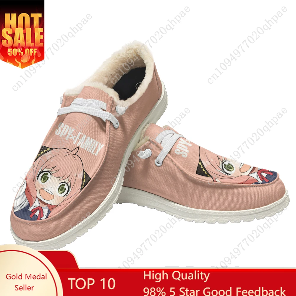 

SPY×FAMILY Casual Shoes Plush Flat Shoe Men Woman Breathable Casual Indoor Outdoor Lightweight Footwear Couple Custom Made Shoe