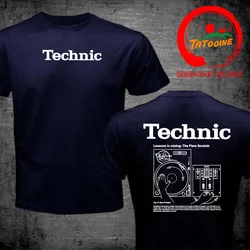 Technics DJ Turntable Music House Techno Electronic Hip Hop T Shirts Men Graphic Streetwear Short Sleeved Birthday Gifts T-shirt