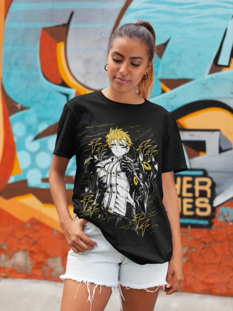 Genos T-Shirt Anime Manga Villain One Punch-Man Graphic Tee Gift Shirt All Size