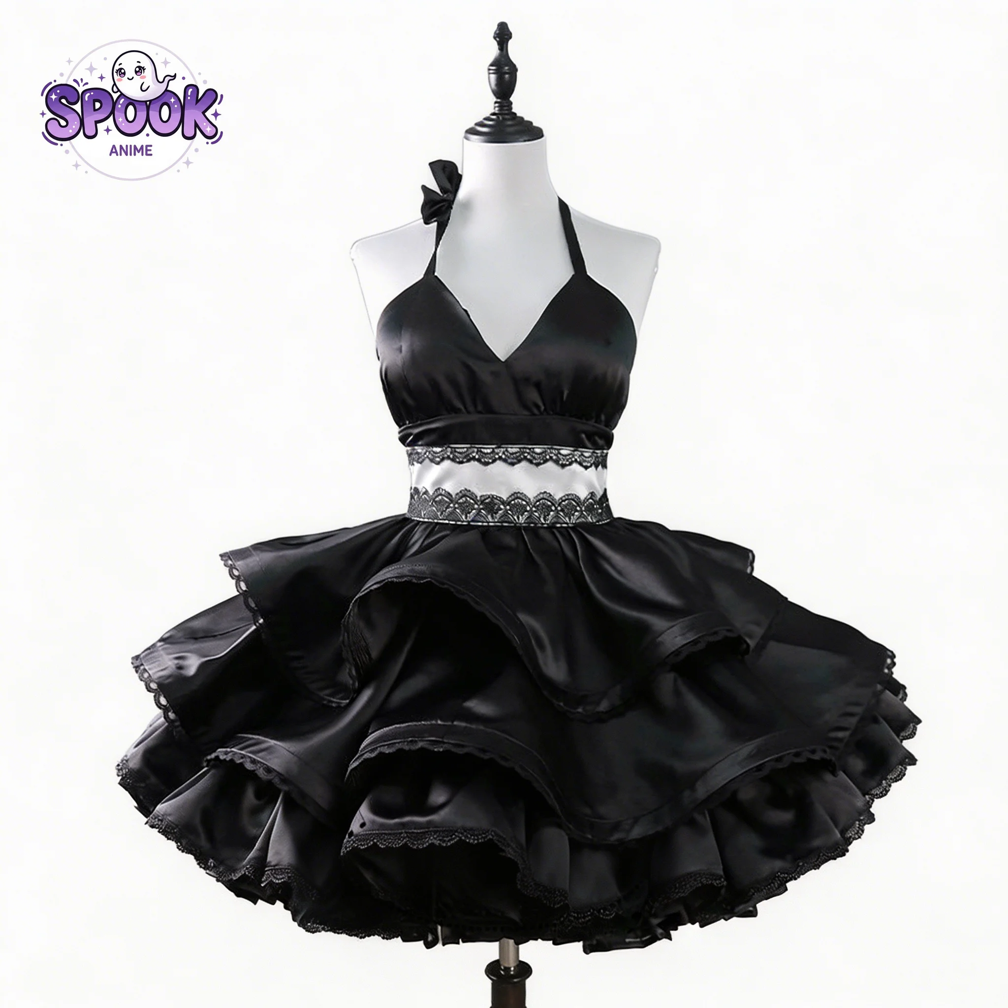 

Black Dress Stage Costume Miku Magnet Luka Vocal Oid Cosplay Full Set for Women Halloween Role Play Anime Convention Outfit