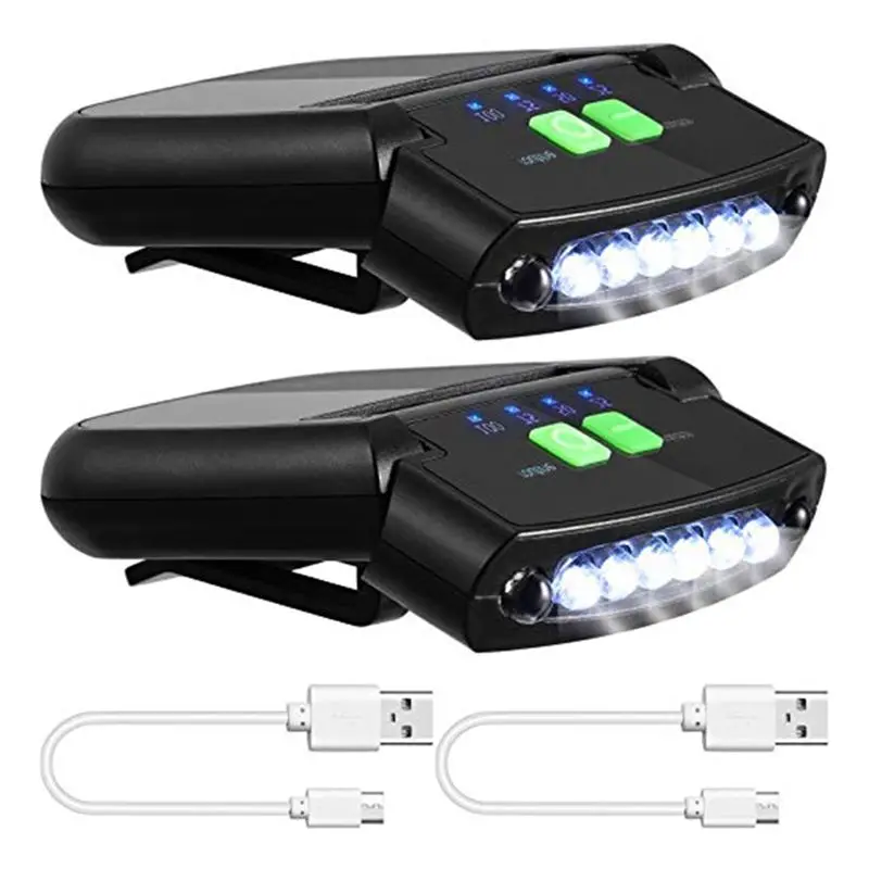 

Светодиодный фонарик-клипса ABLU для кепки, водонепроницаемый, USB-перезаряжаемый, для рыбалки, кемпинга, ручной работы