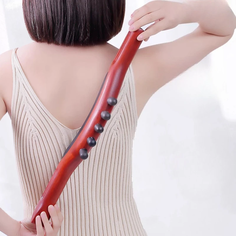 Electric Back Scraper Wood Massage Stick for Back Massage Lymphatic Drainage Massager GuaSha Tools Relaxing Point Treatment Tool