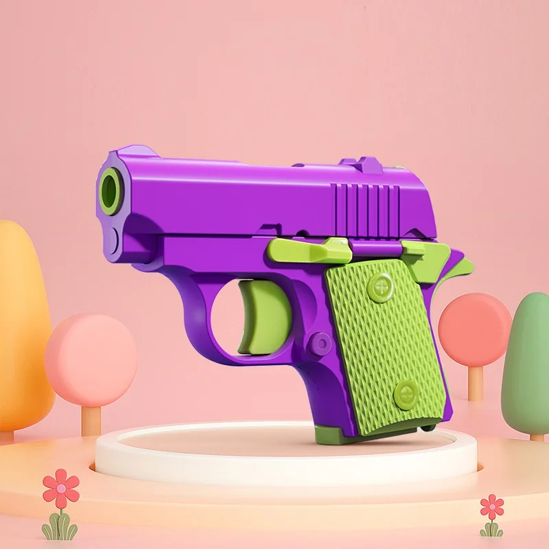 

M1911 3D Printed Blowback Pistol Detachable Mini Simulation Toy Gun Handheld Stress Relief Gadget Desktop Fidget Gift for Boys