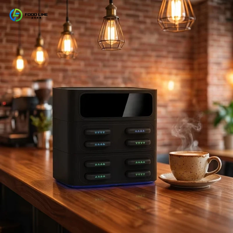 8-Port Stackable Shared Power Bank Cabinet Modular Charging Rental Station 8000mAh 60W