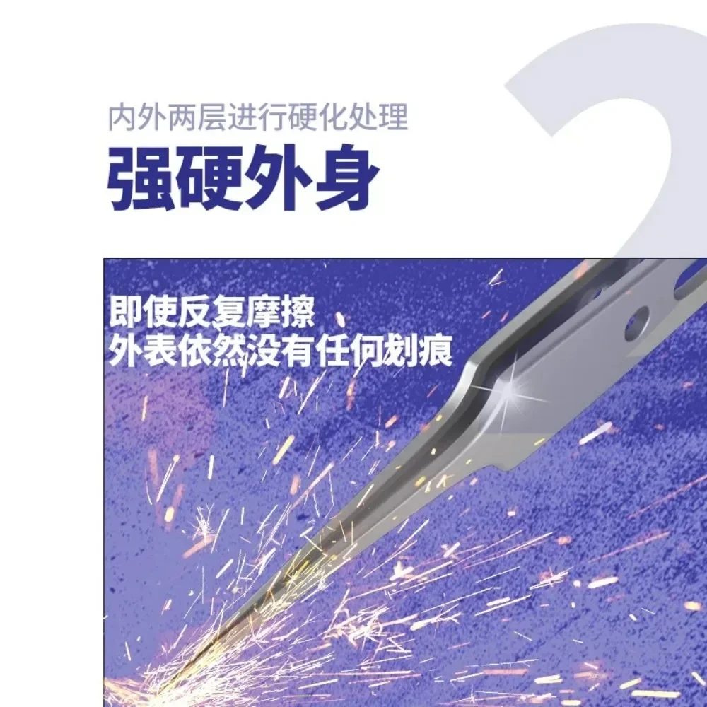 Mechanic KA-14 Extremely Sharp Hard Non-magnetic Stainless Steel Flying Wire Tweezers BGA Motherboard Mobile Phone Repair