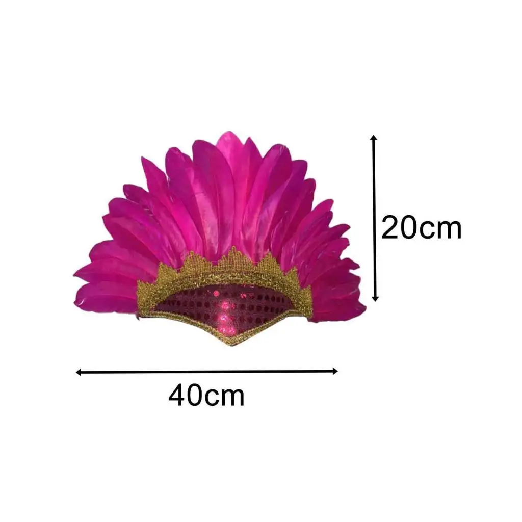 羽根飾りファッションチーフインディアンハット、仮面舞踏会、ハロウィーンフェスティバル用