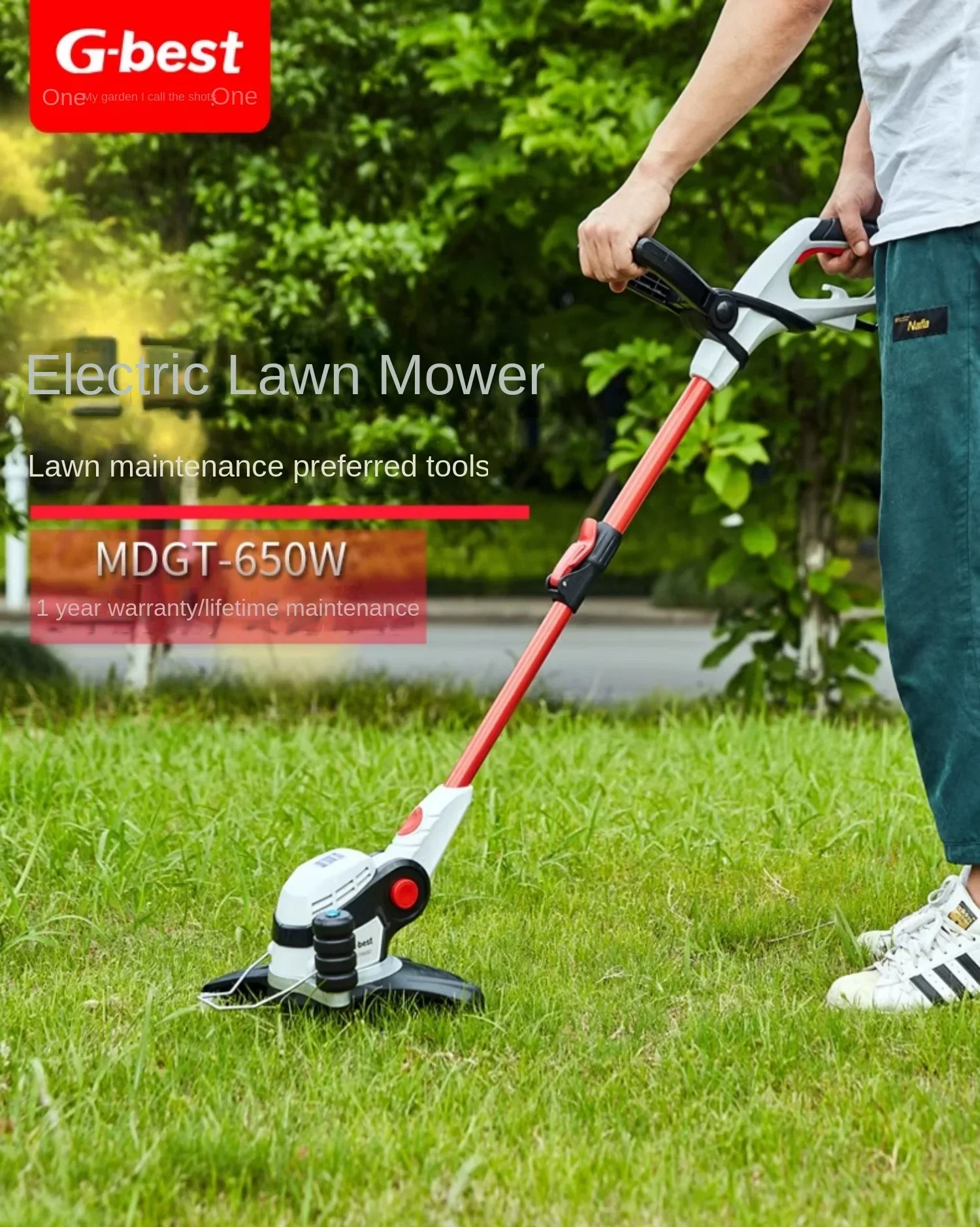 Electric lawn mower, small household high-power portable , lawn mowing artifact