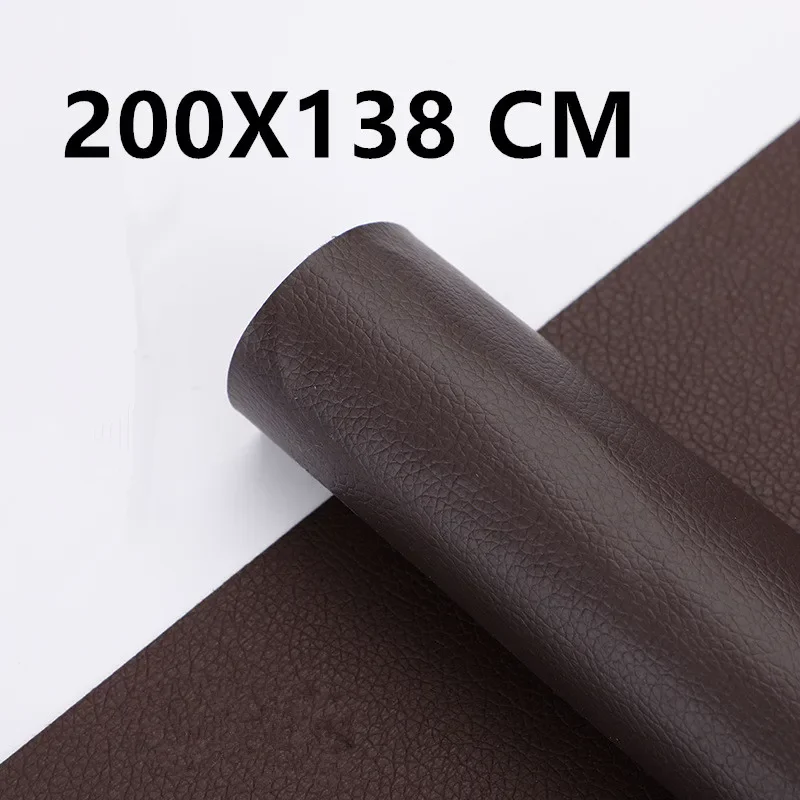 200X138CM Self-Adhesive Leather Self-Adhesive Fastener Patch Sofa Pu Fabric Sticker Pu Leather Patch  Car Motorcycle Seat Repair