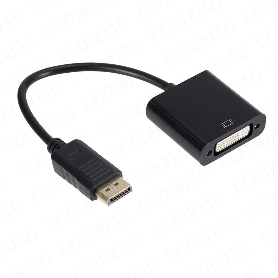 Port wyświetlacza Adapter DP do DVI HD 1080P DisplayPort do DVI konwerter Adapter do kabla męski na żeński do monitora wyświetlaczy projektora