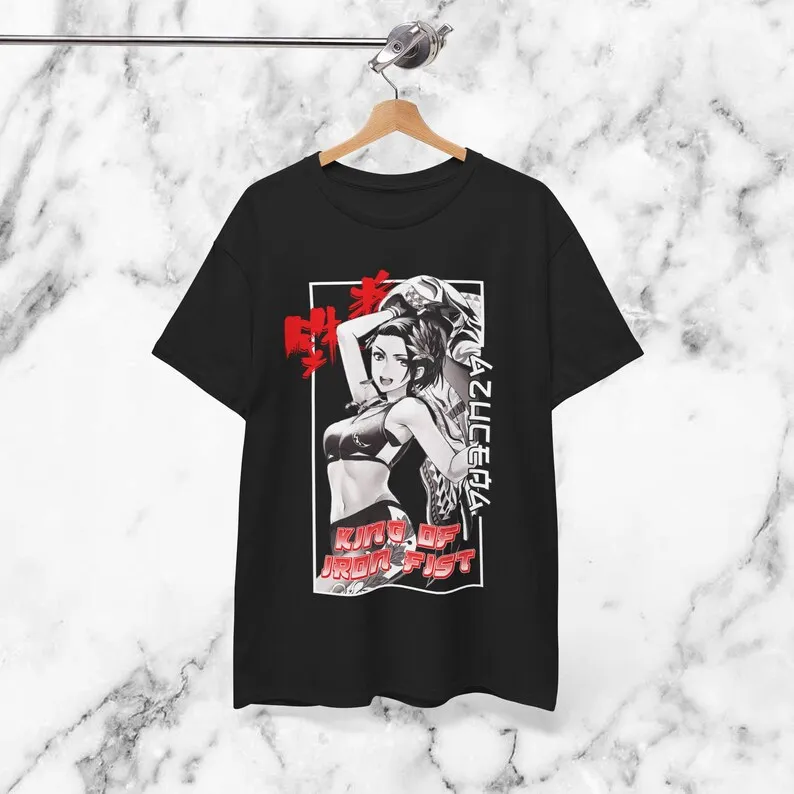 TEKKEN Azucena Ortiz Anime camiseta adecuada para todas las estaciones de gran tamaño Unisex producto caliente ropa de calle Y2k manga corta clásica