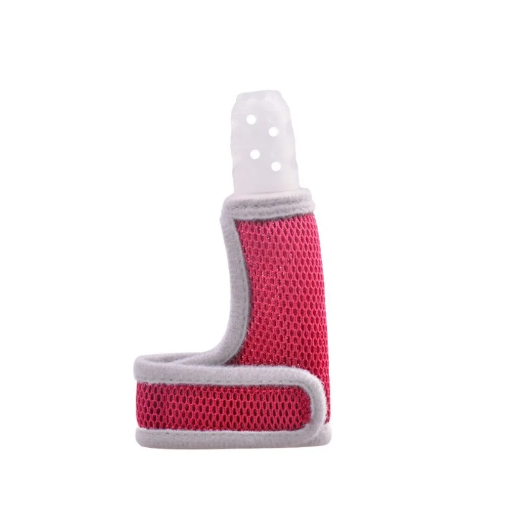New Model Baby Silicone Teeth Grinding Finger Cover Breathable Thumb Cover Teether Child Anti Biting Hands Sensory Comfort