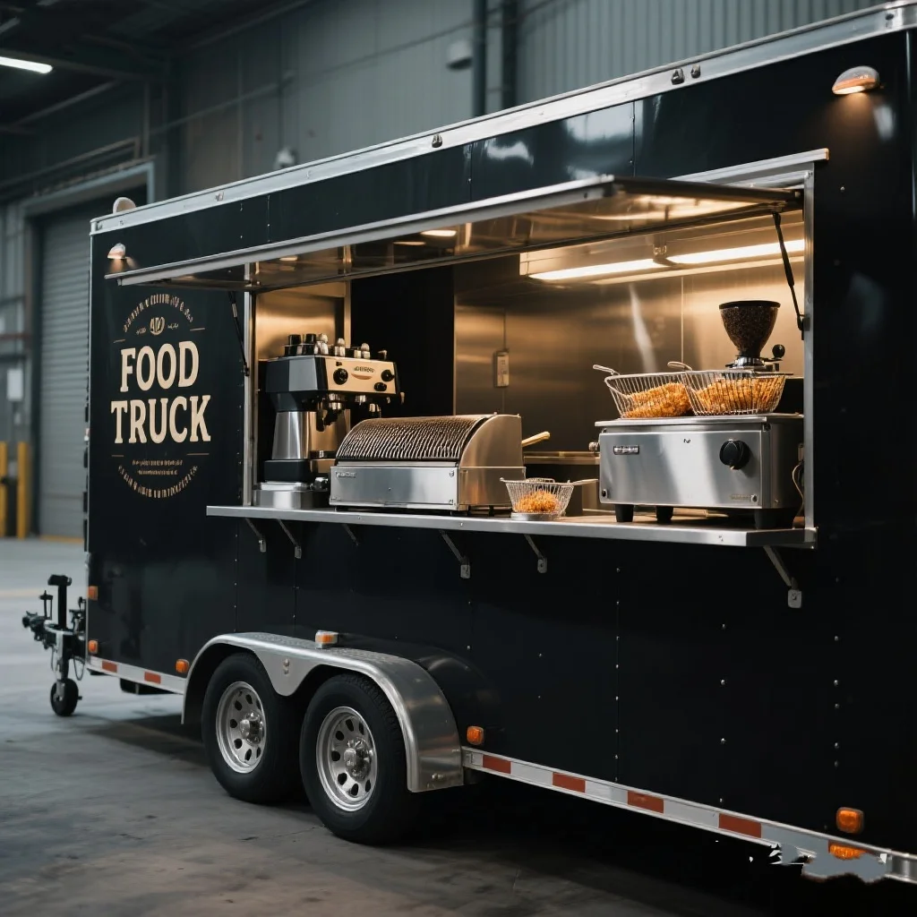 Factory Wholesale Price Food Trailer Convenient Mobile Food Truck Outdoor Popular Fast Food Trailer for Sale